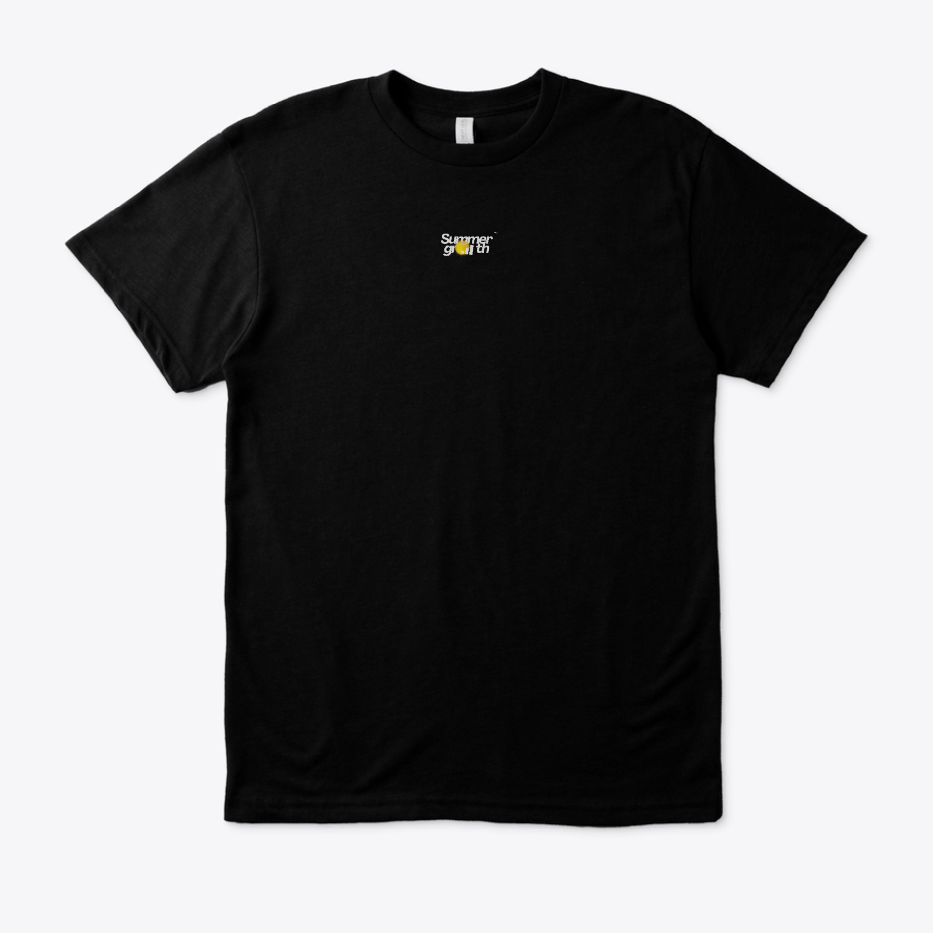 "Summer Growth" Marketer Minimalist Heavyweight T-Shirt - Black - Image 3