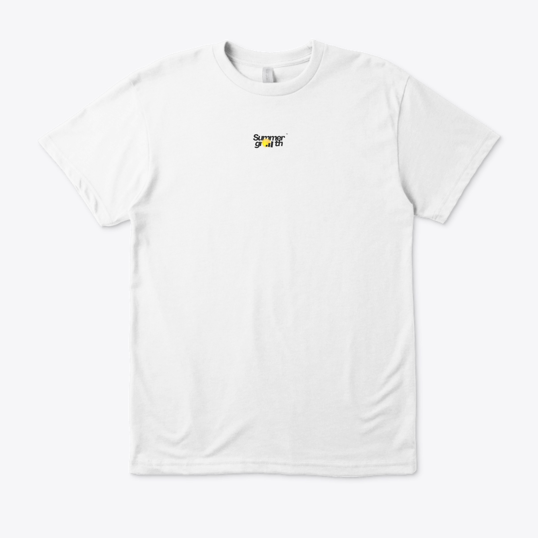 "Summer Growth" Marketer Minimalist Heavyweight T-Shirt - White - Image 3