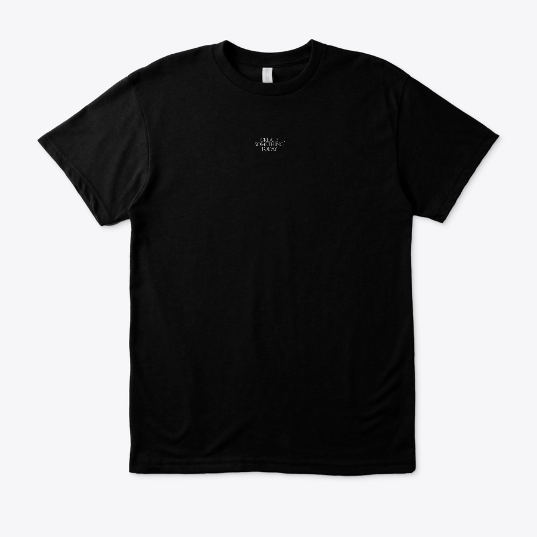 "Create Something Today" Creator Minimalist Heavyweight T-Shirt - Black - Image 3