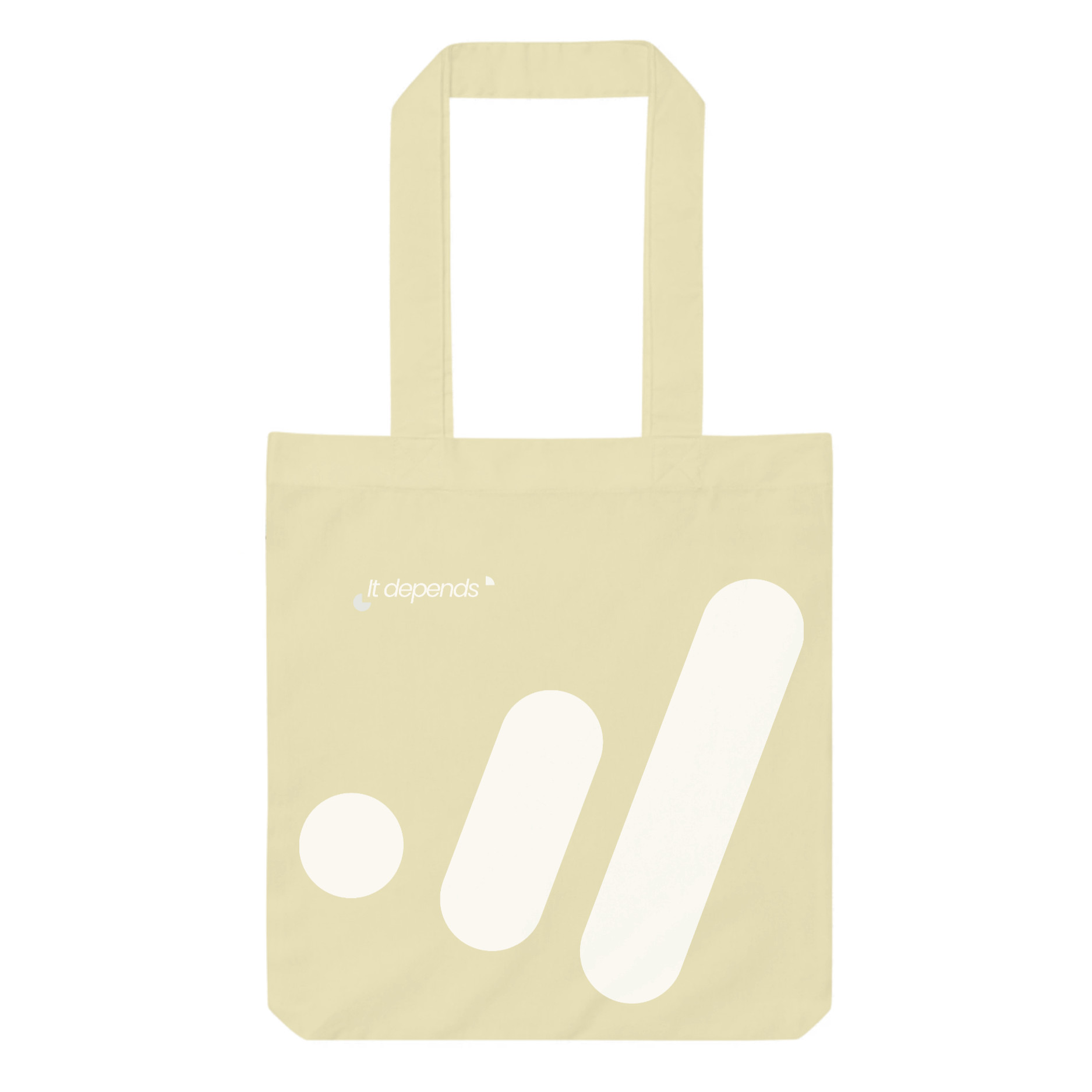 "It Depends" Consultant Minimalist Canvas Tote Bag - Image 4