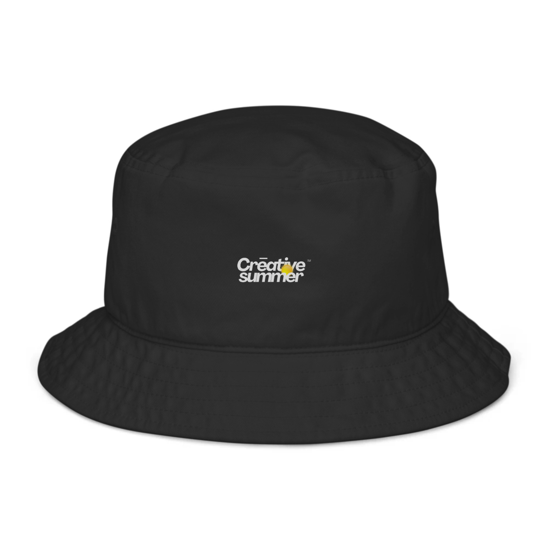 "Creative Summer" Marketer Bucket Hat | Premium Summer Wear - Black - Image 3