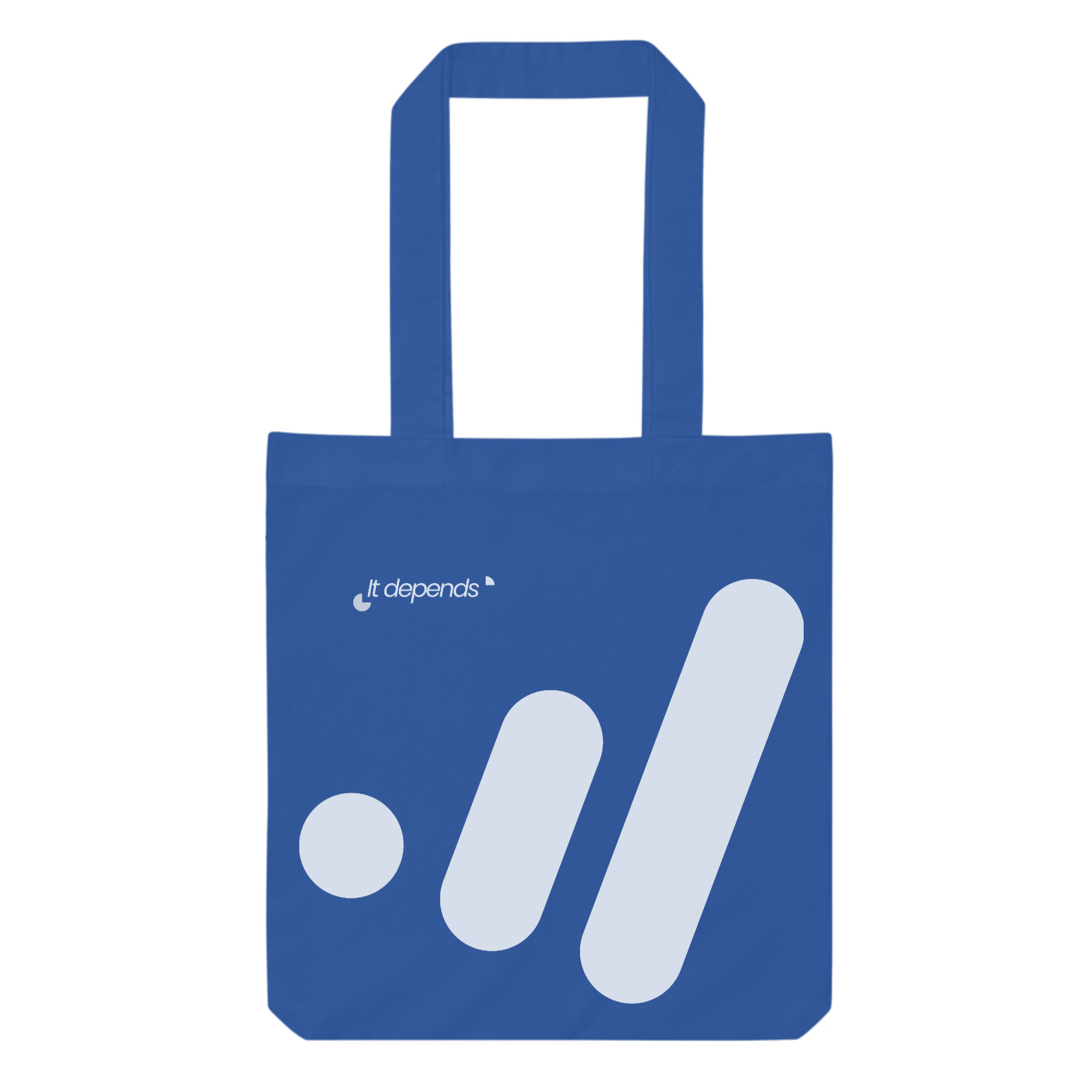 "It Depends" Consultant Minimalist Canvas Tote Bag - Image 2