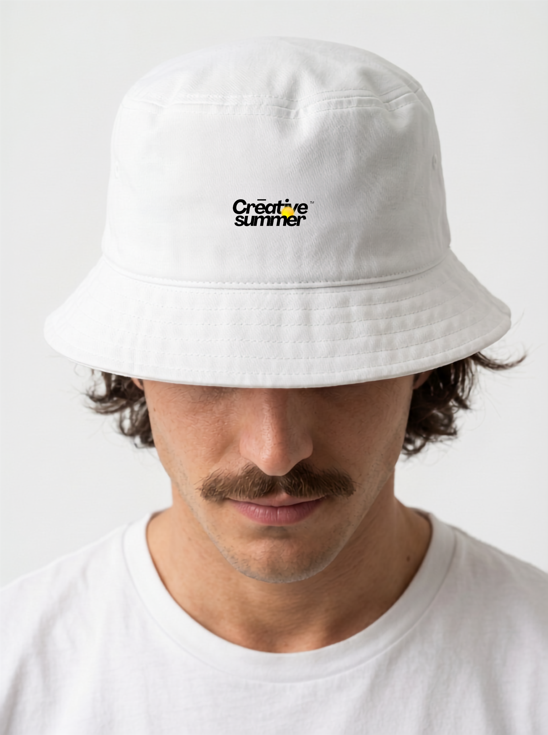 "Creative Summer" Marketer Bucket Hat | Premium Summer Wear - White