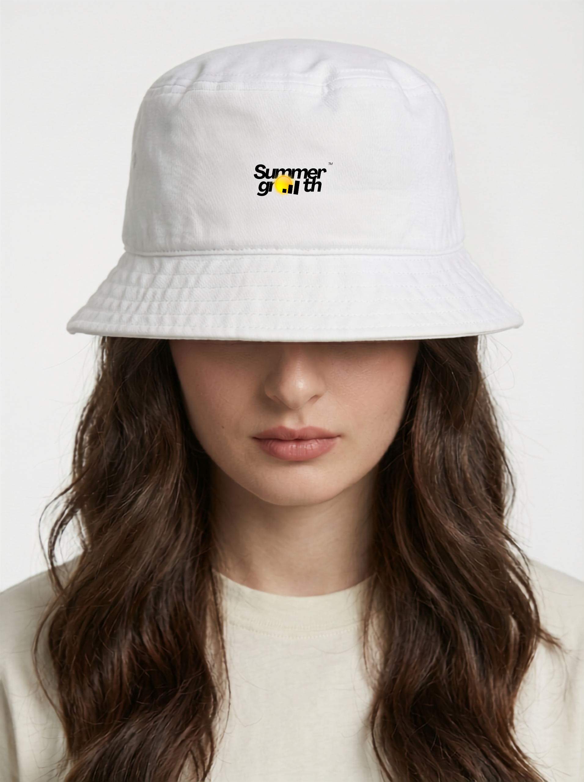 "Summer Growth" Business Bucket Hat | Summer Streetwear - White