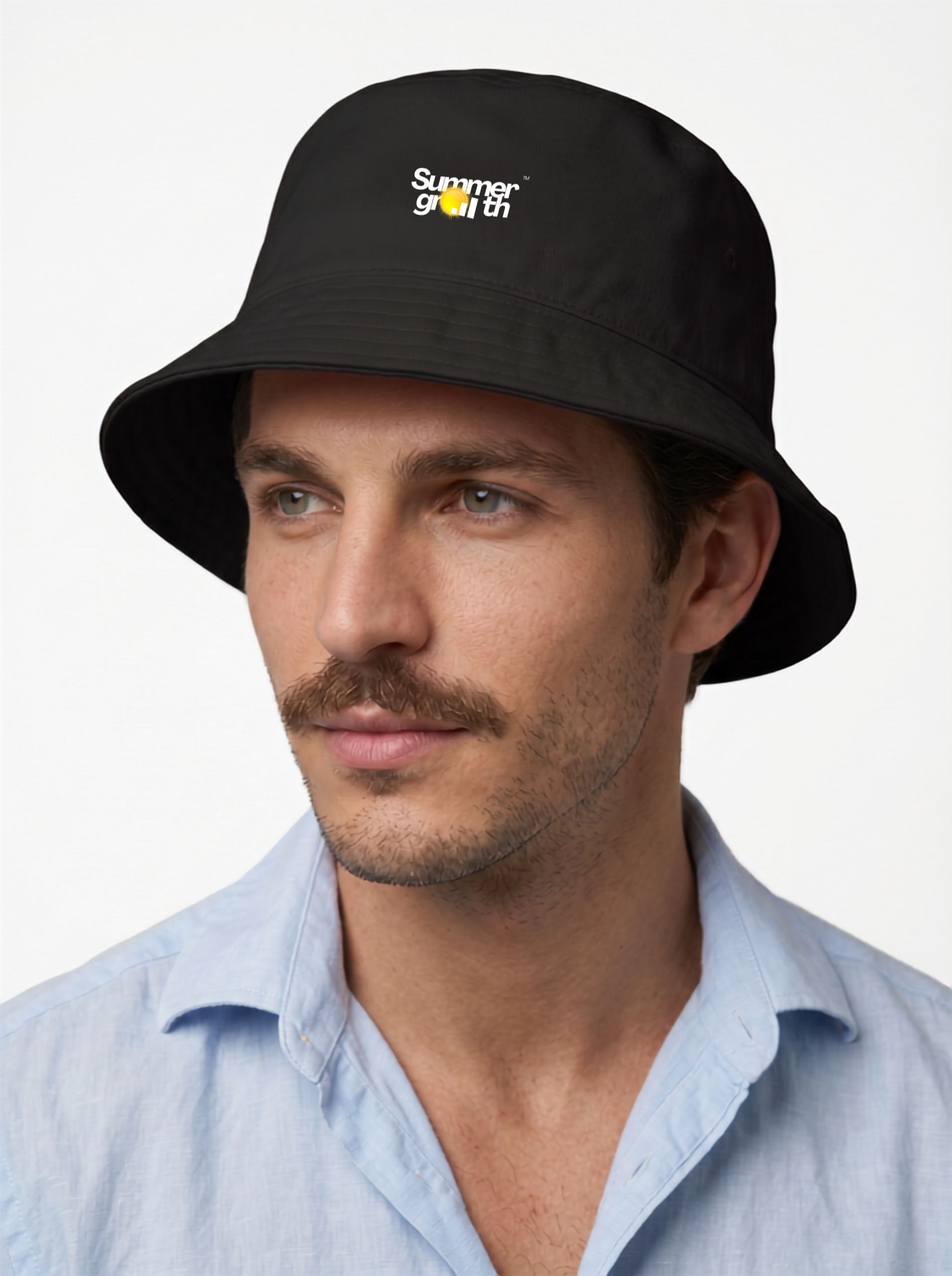 "Summer Growth" Business Bucket Hat | Summer Streetwear - Black