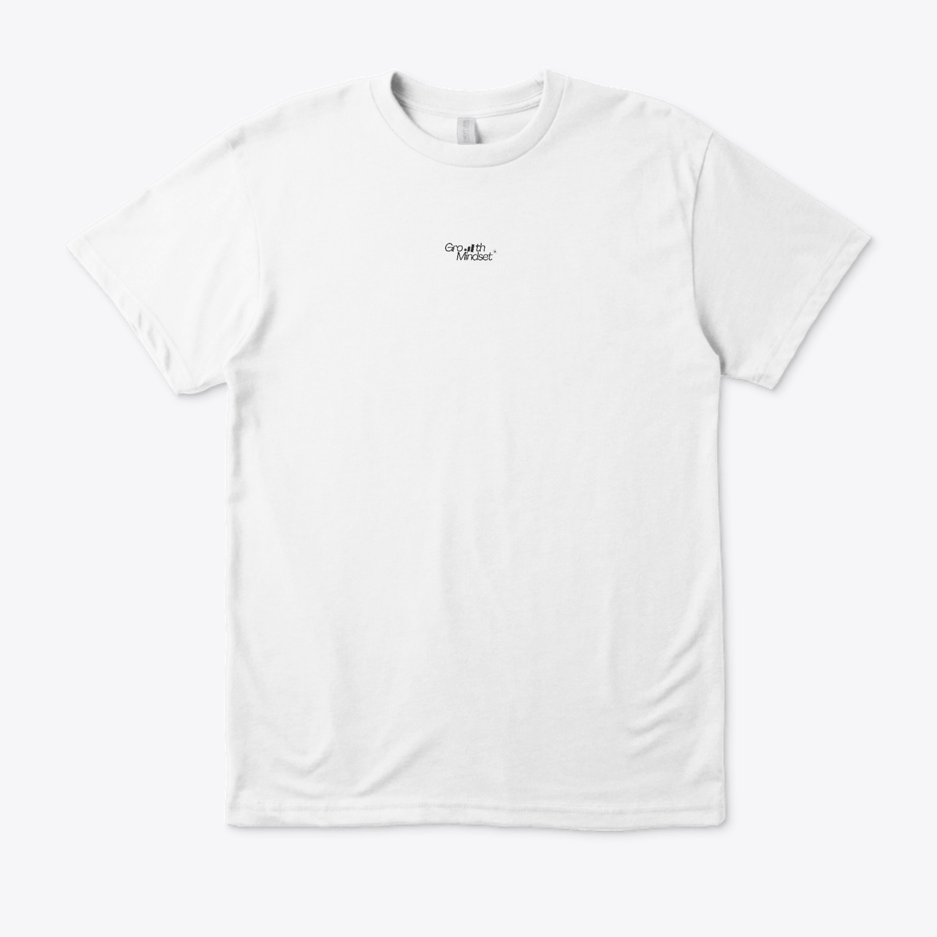 "Growth Mindset" Minimalist Heavyweight T-Shirt - White - Image 3