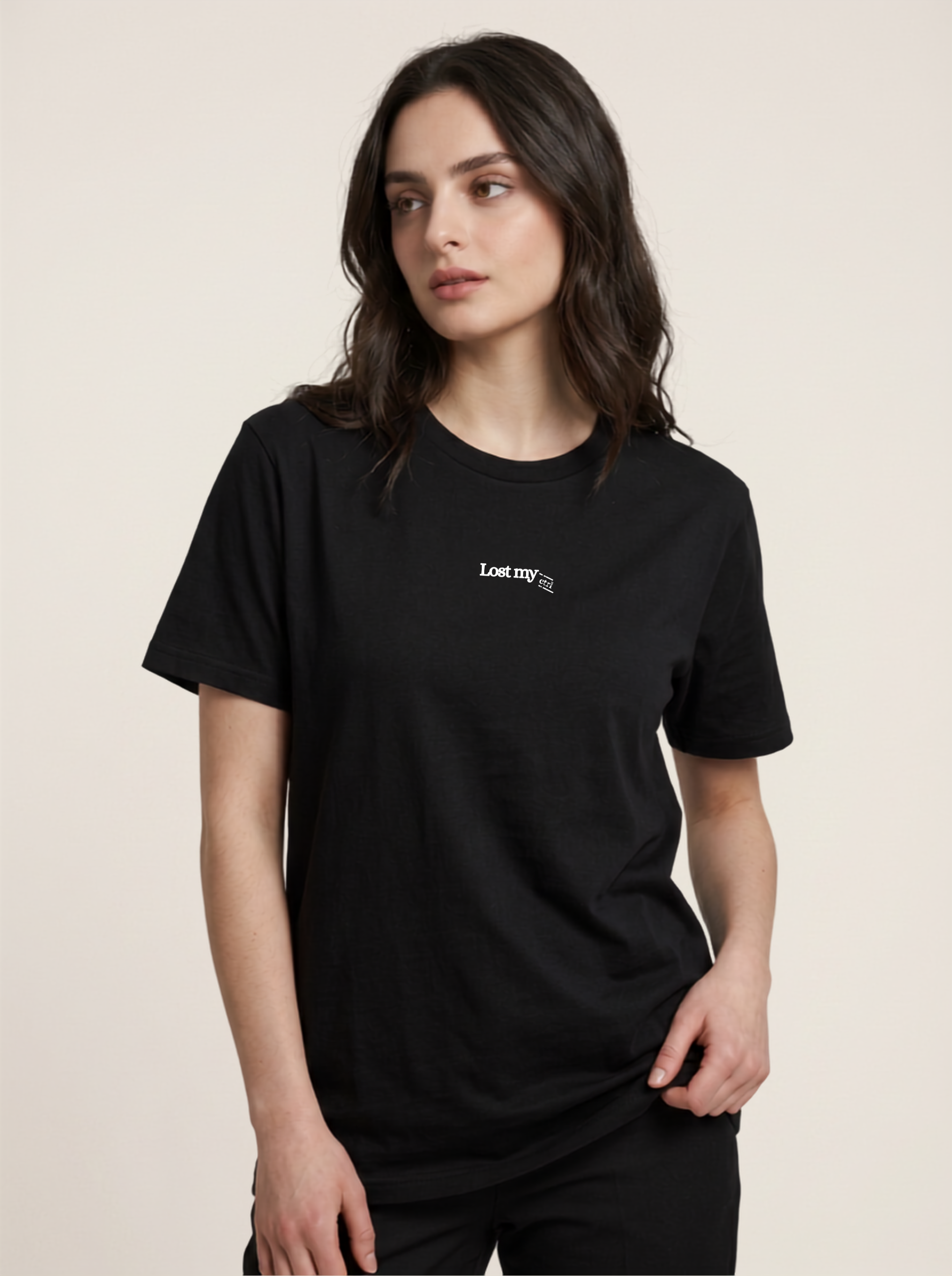 "Lost My Ctrl" Developer Minimalist Heavyweight T-Shirt - Black